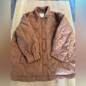Madewell Brown Puffy Chore Coat